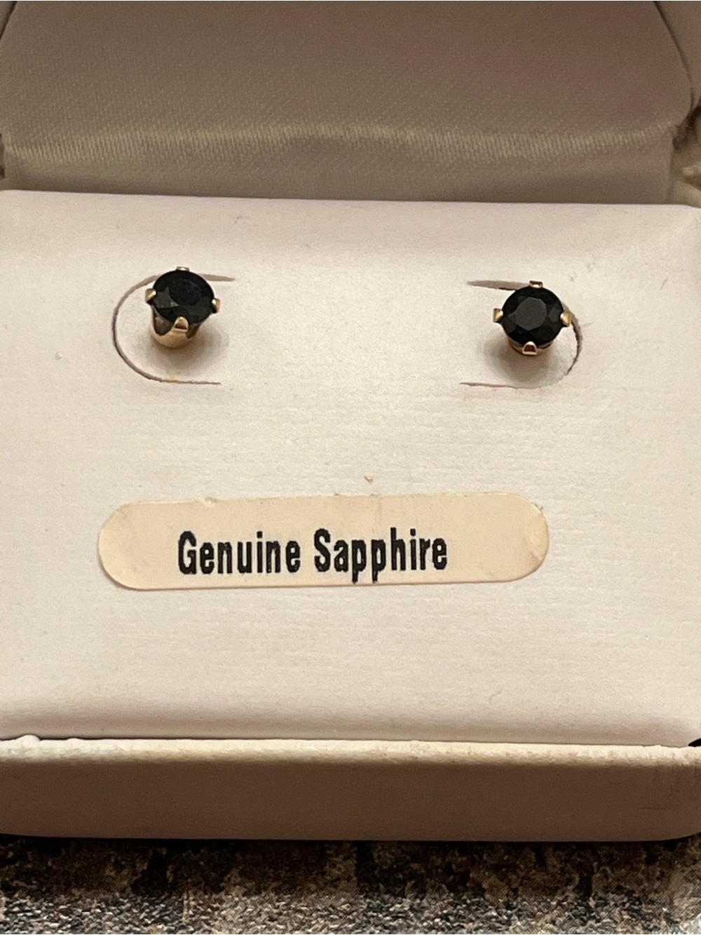 Genuine Blue Sapphire.